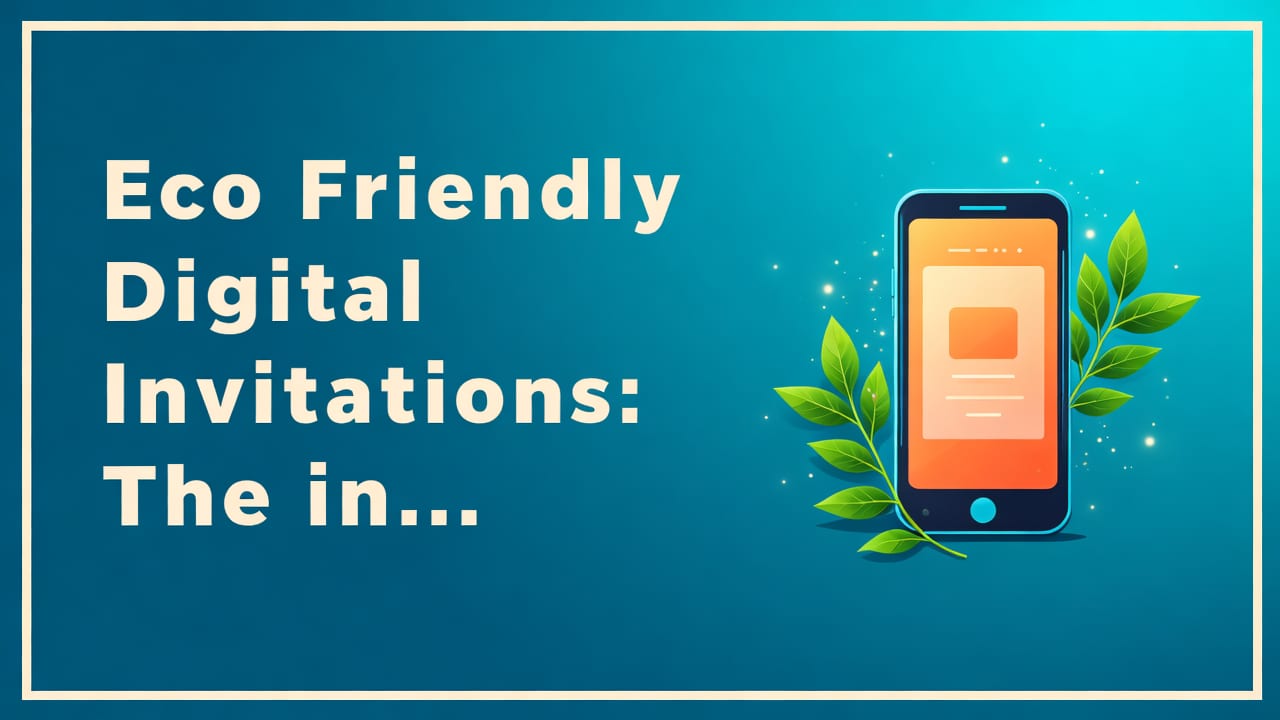 Eco Friendly Digital Invitations: The Smart, Sustainable Choice for Modern Events - eco friendly digital invitations