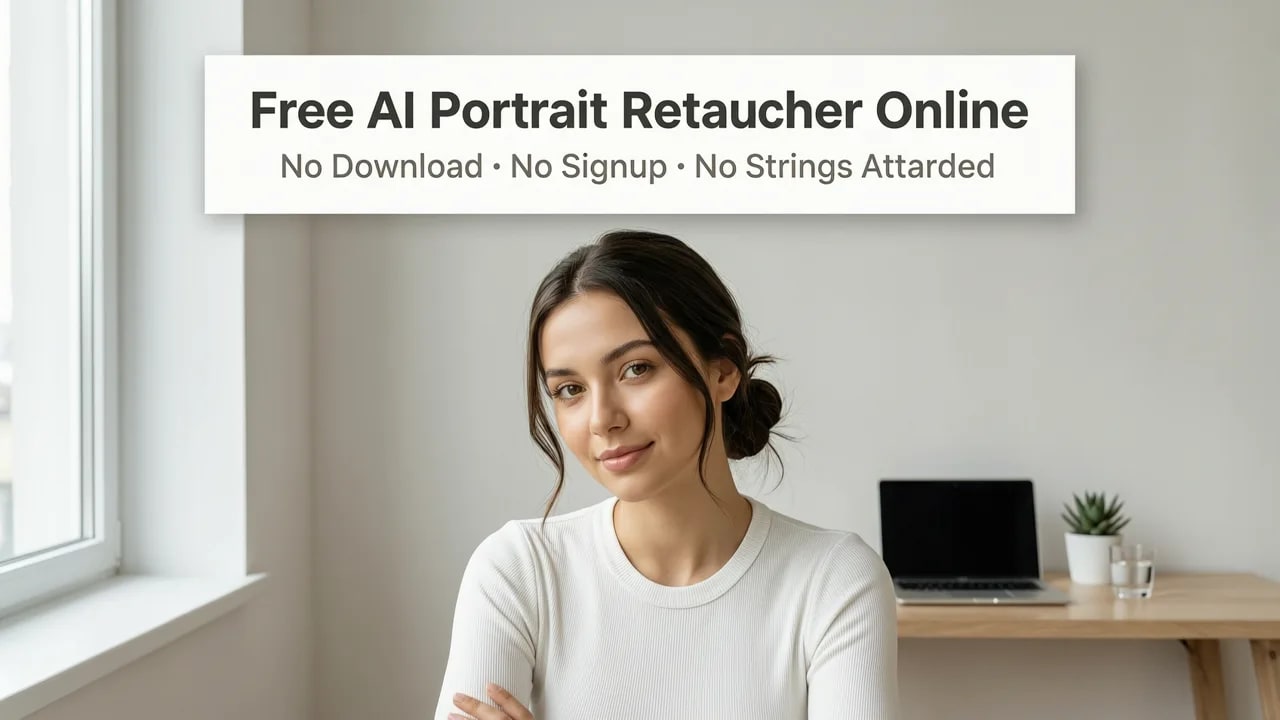 Featured image for Free AI Portrait Retoucher Online — No Download, No Signup, No