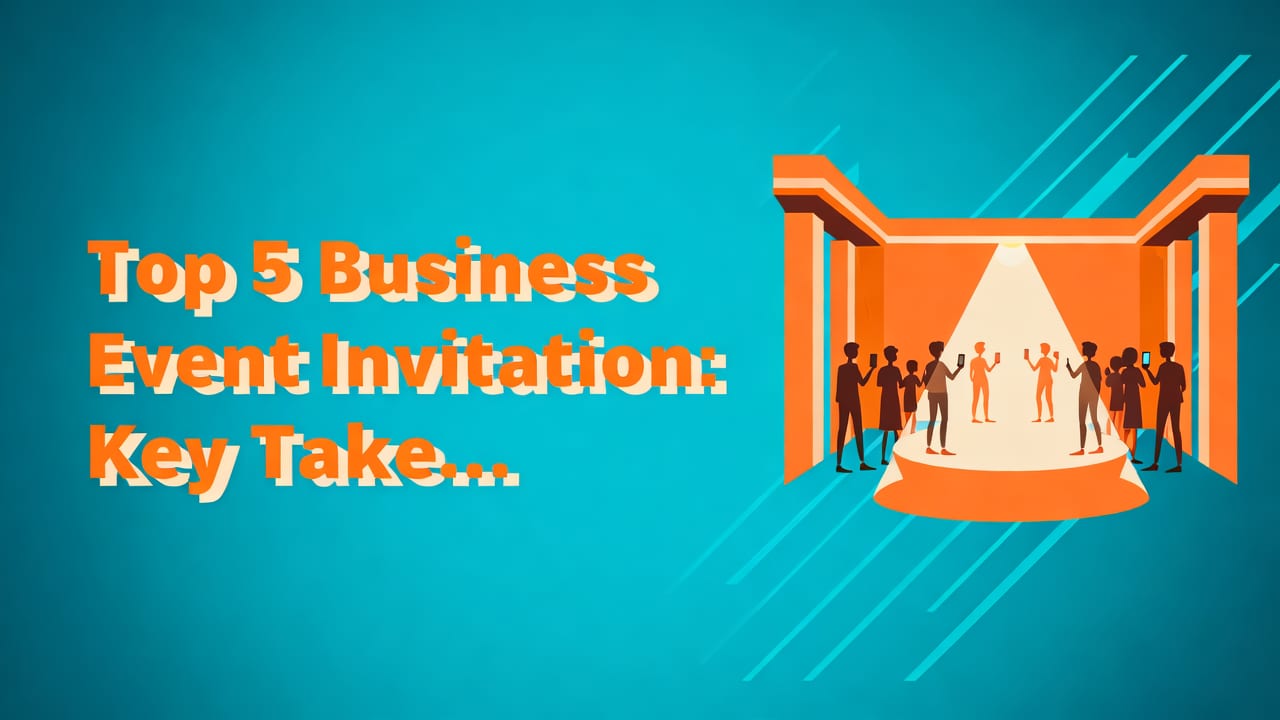 Top 5 Business Event Invitation Template Categories (and When to Use Each) - business event invitation template