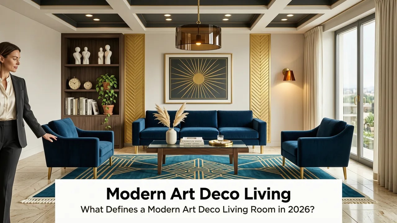 Modern Art Deco Living Room Inspiration 2026