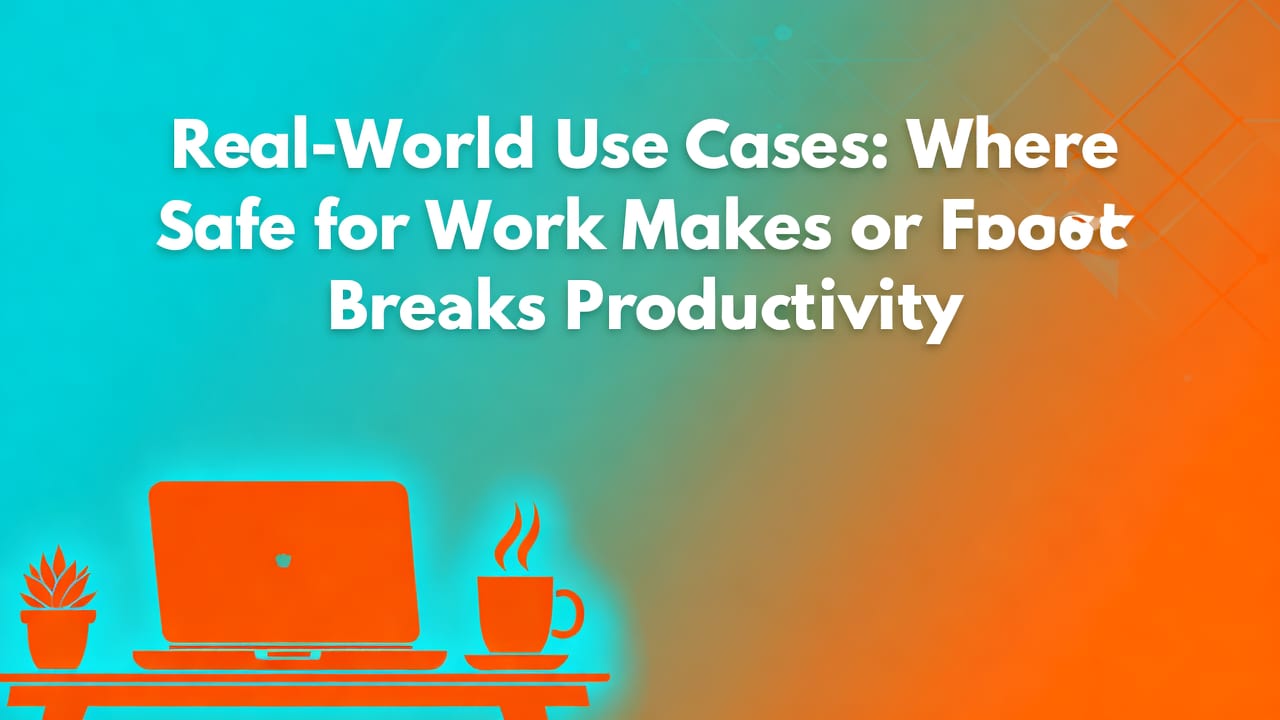 Real-World Use Cases: Where 'Safe for Work' Makes or Breaks Productivity - ai photo editor safe for work