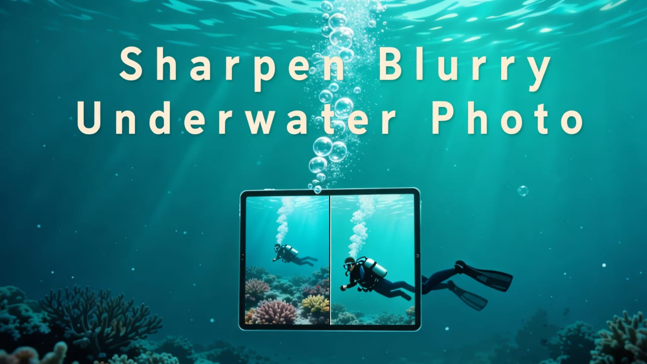 How to Sharpen Blurry Underwater Photo Online in 2026