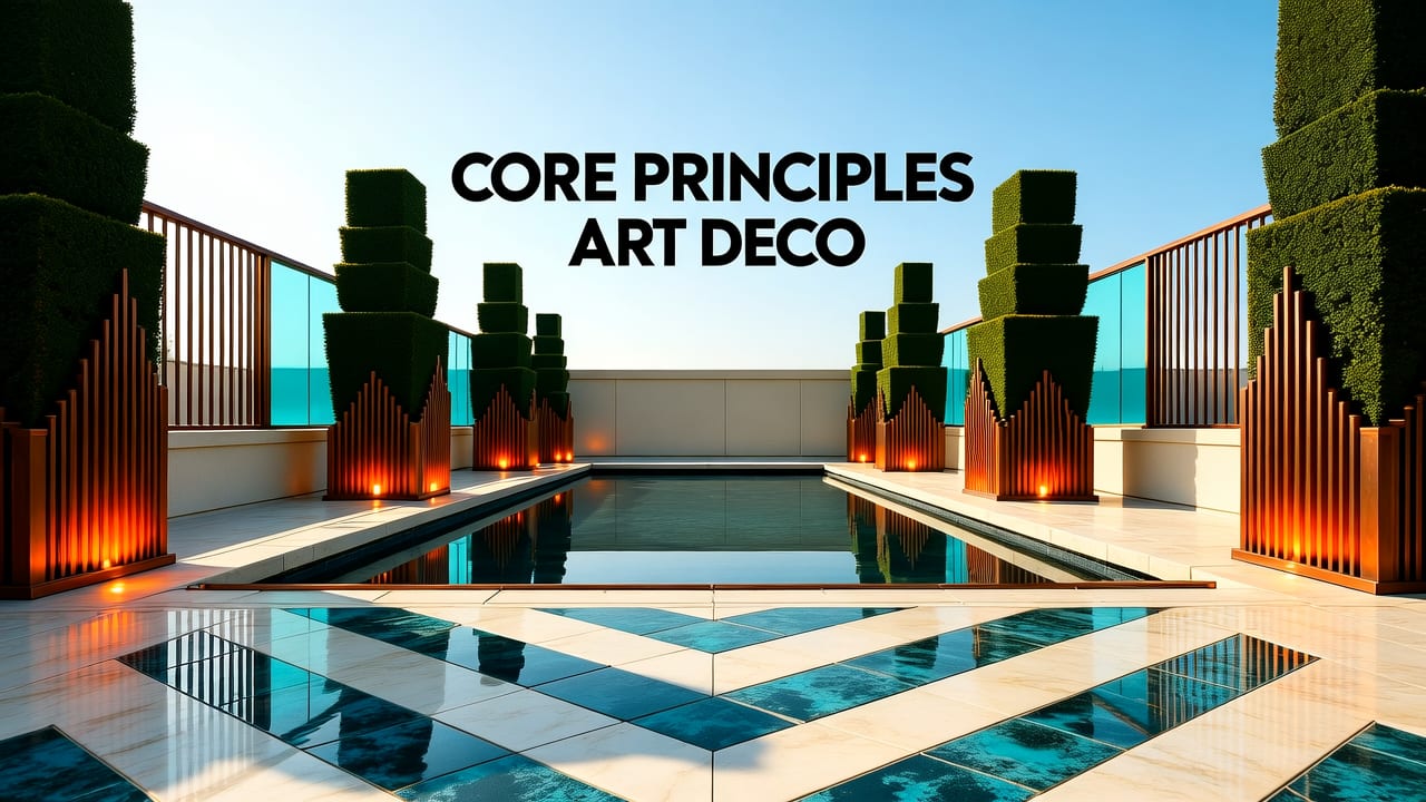 Core Principles of Art Deco Garden Design — Applied in Practice - art deco garden design