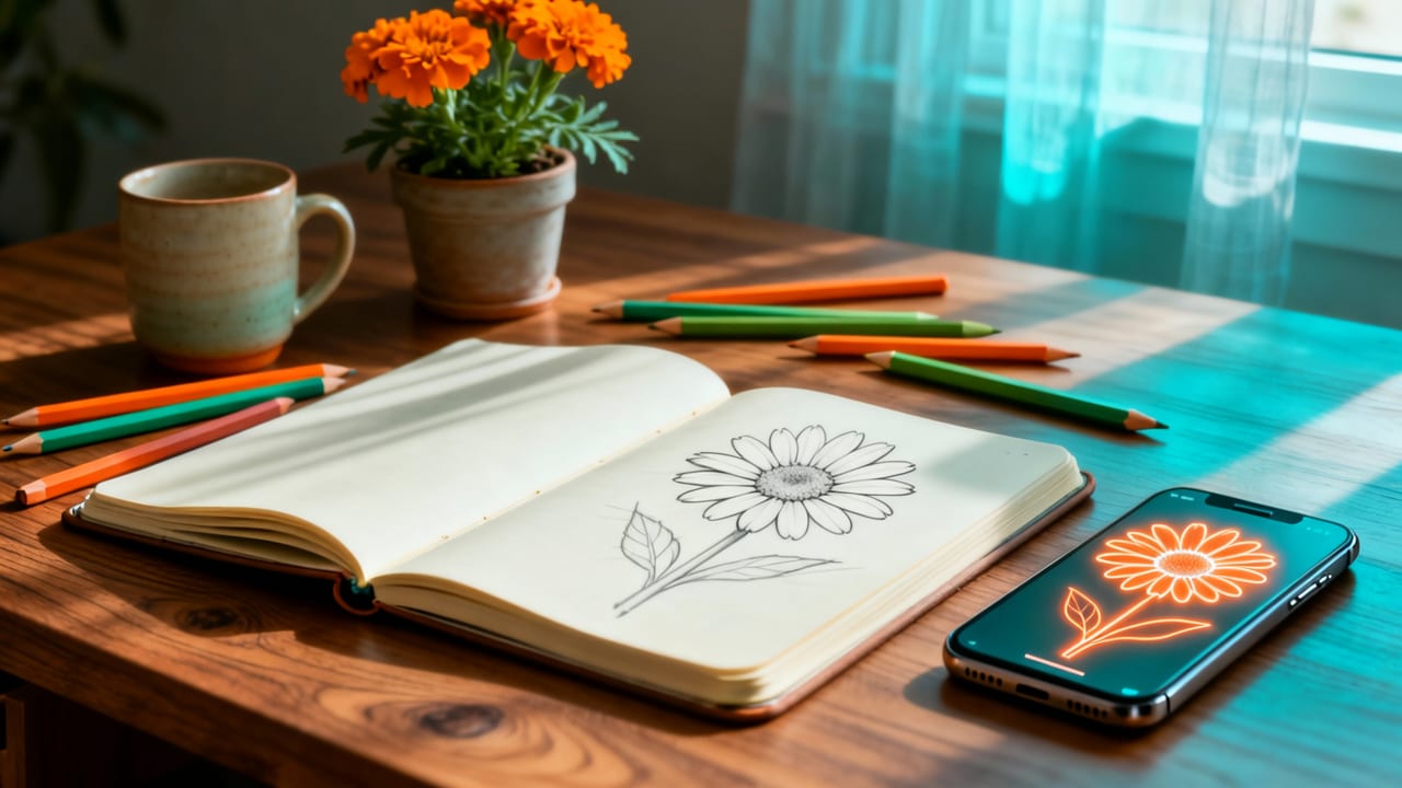 Why Flower Drawing for Beginners Is the Perfect First AR Tracing Project - flower drawing for beginners
