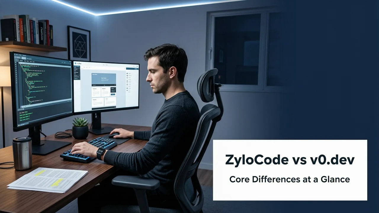 Featured image for ZyloCode vs v0.dev: AI Website Builders Compared (2026)