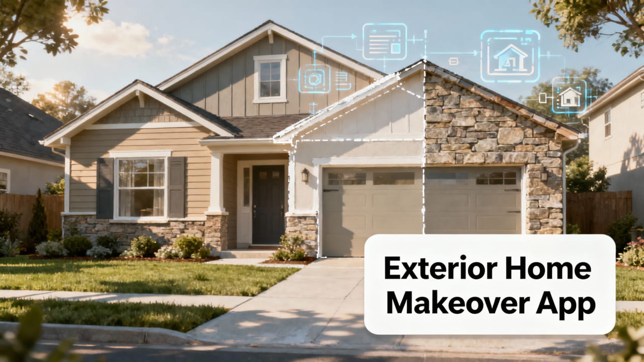 Exterior Home Makeover App — Try Free Now