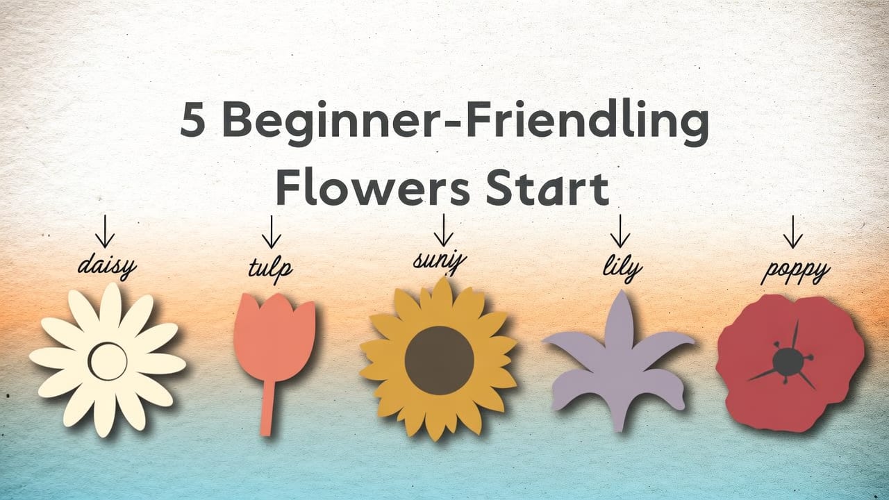 Top 5 Beginner-Friendly Flowers to Start Your Easy Flower Sketching Practice - easy flower sketching practice