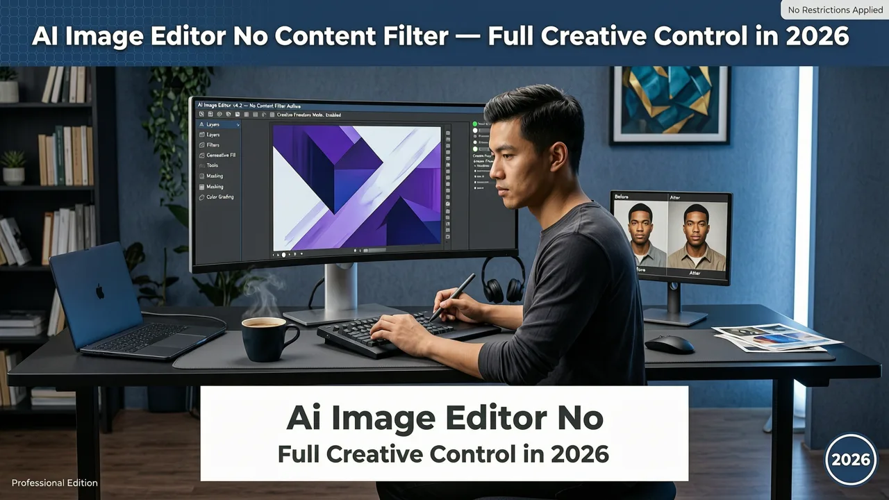 Featured image for AI Image Editor No Content Filter — Full Creative Control in 2026