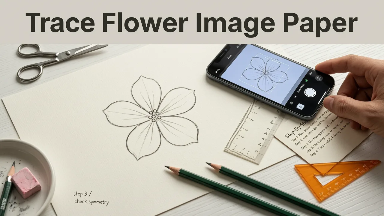 How to Trace a Flower Image on Paper Using Your Phone (2026 Edition) - trace flower image on paper