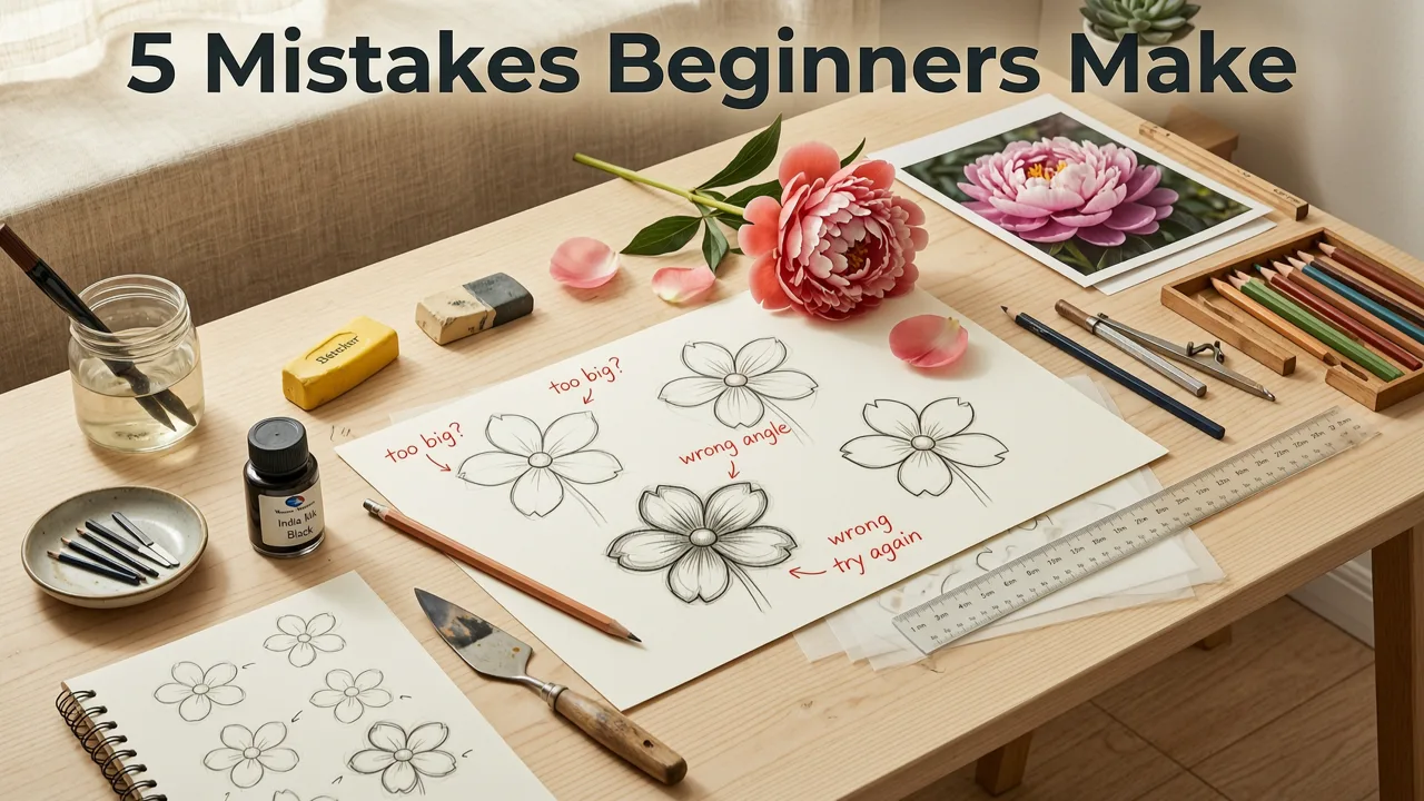 Top 5 Mistakes Beginners Make When Trying to Trace a Flower Image on Paper (and How to Avoid Them) - trace flower image on paper