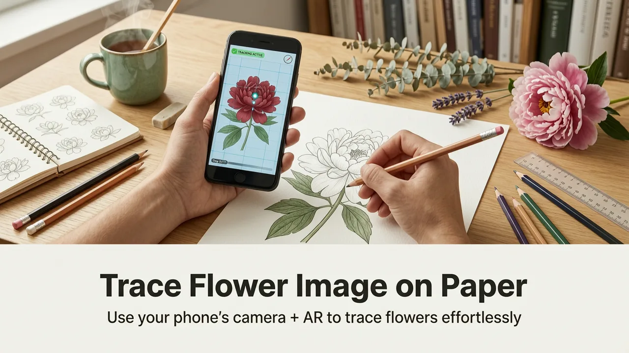 How to Trace a Flower Image on Paper Using Your Phone (2026 Guide)