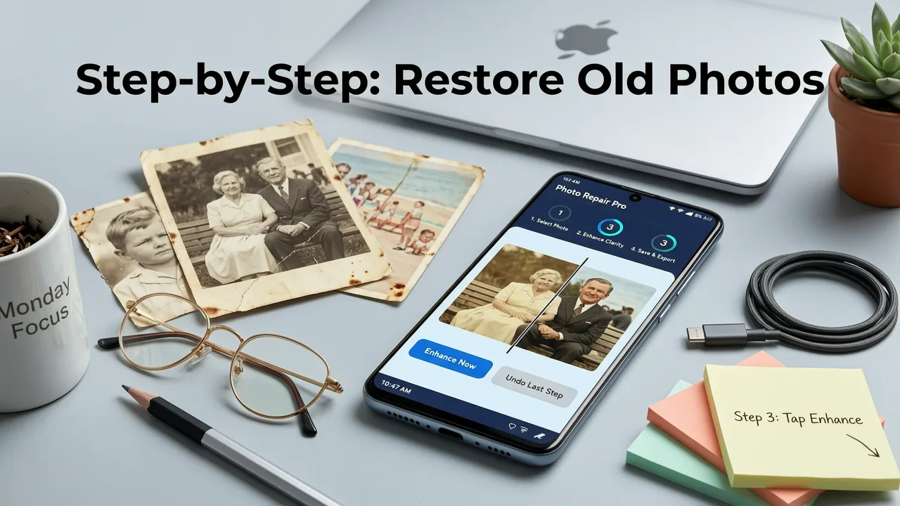 Step-by-Step: How to Restore Old Photos on Android in 2026 - restore old photos on android