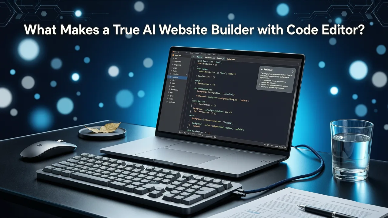 What Makes a True AI Website Builder with Code Editor? - ai website builder with code editor