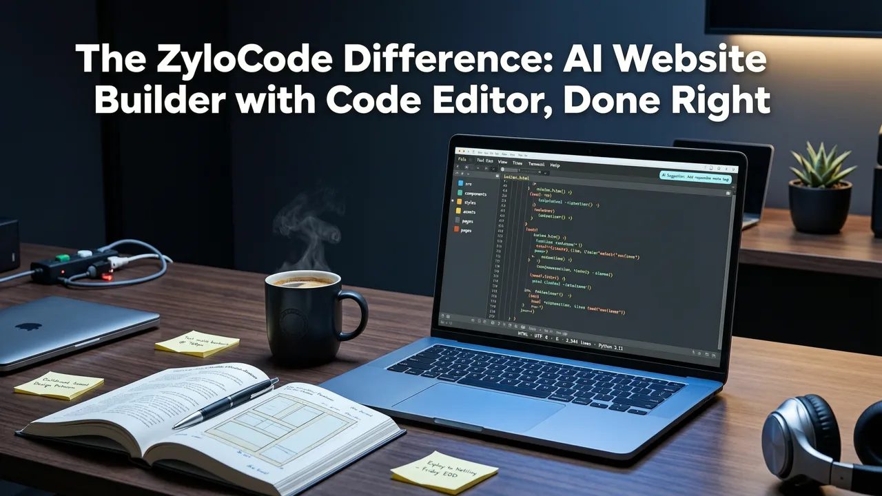 The ZyloCode Difference: AI Website Builder with Code Editor, Done Right - ai website builder with code editor