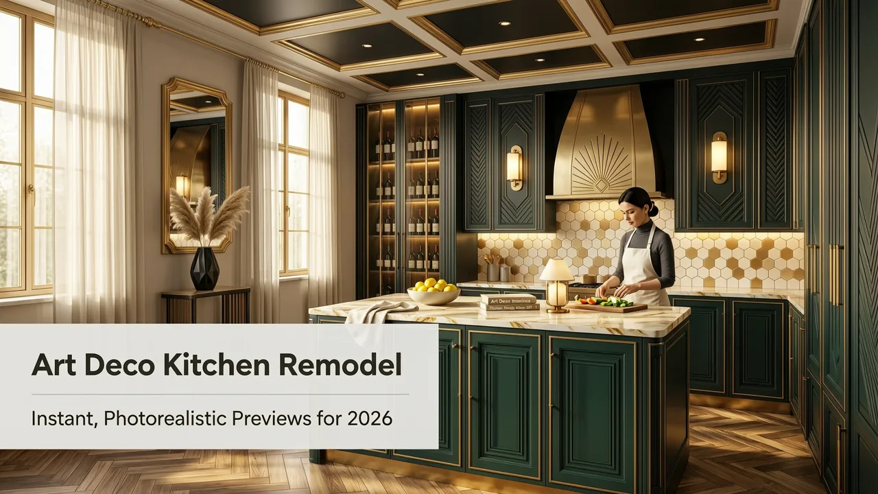 Art Deco Kitchen Remodel Visualizer — Try It Free in 2026