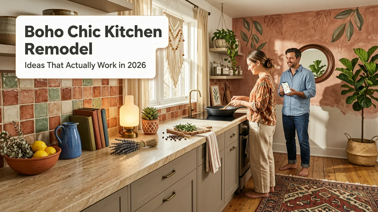 Boho Chic Kitchen Remodel Ideas with AI Preview for 2026