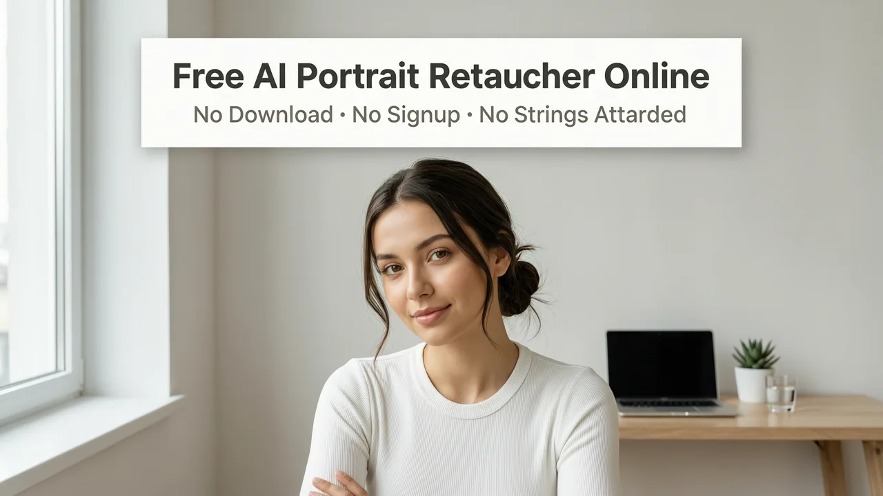 Featured image for Free AI Portrait Retoucher Online — No Download, No Signup, No