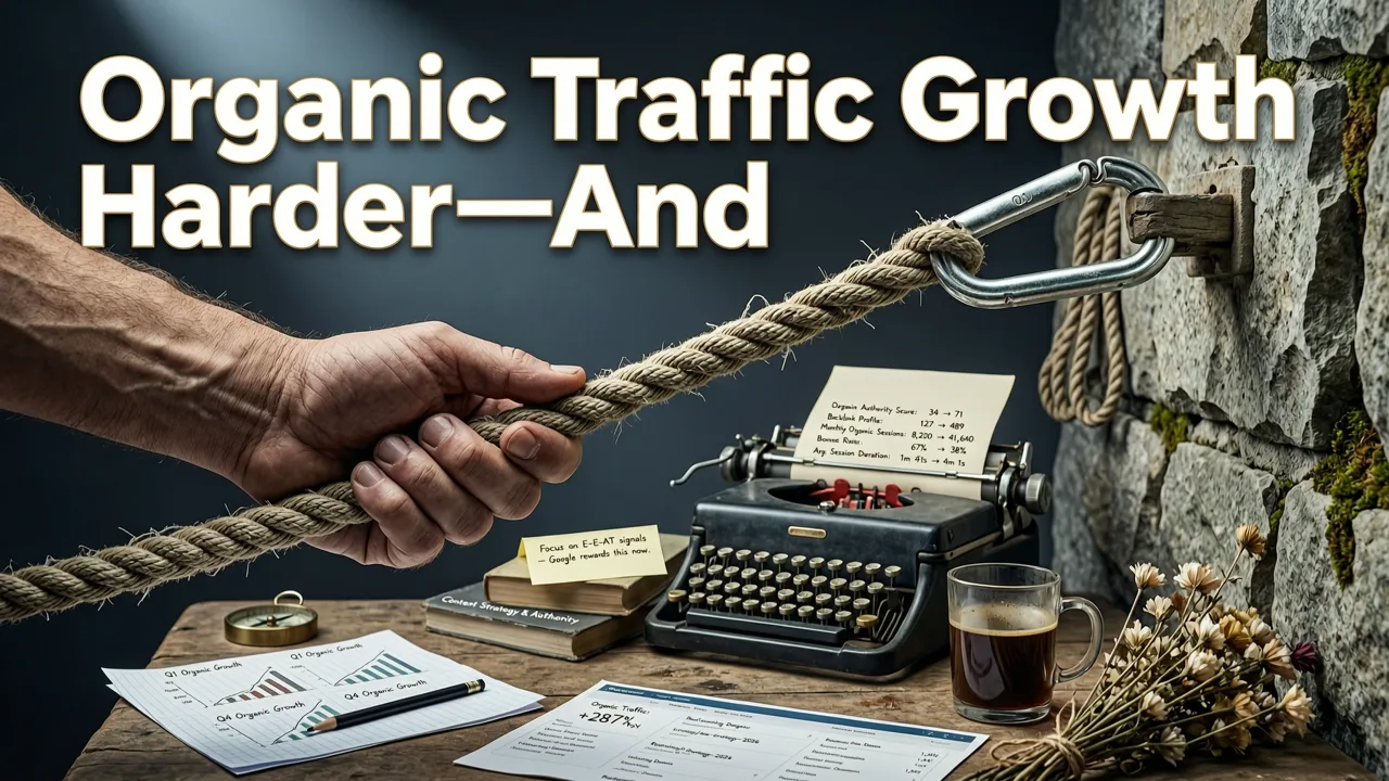 Why Organic Traffic Growth Is Harder—and More Valuable—Than Ever in 2026 - how to grow organic traffic 2026