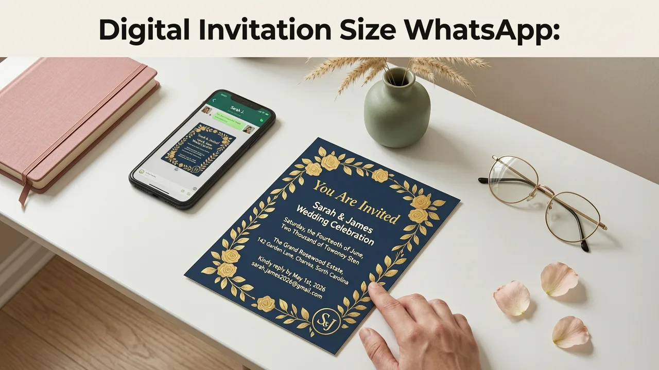 Digital Invitation Size for WhatsApp: The 2026 Standard - digital invitation size for whatsapp