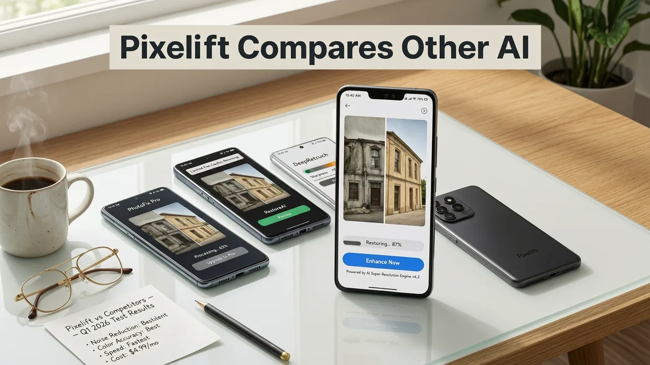 How Pixelift Compares to Other Top AI Photo Restorers for Android (2026) - best ai photo restorer for android