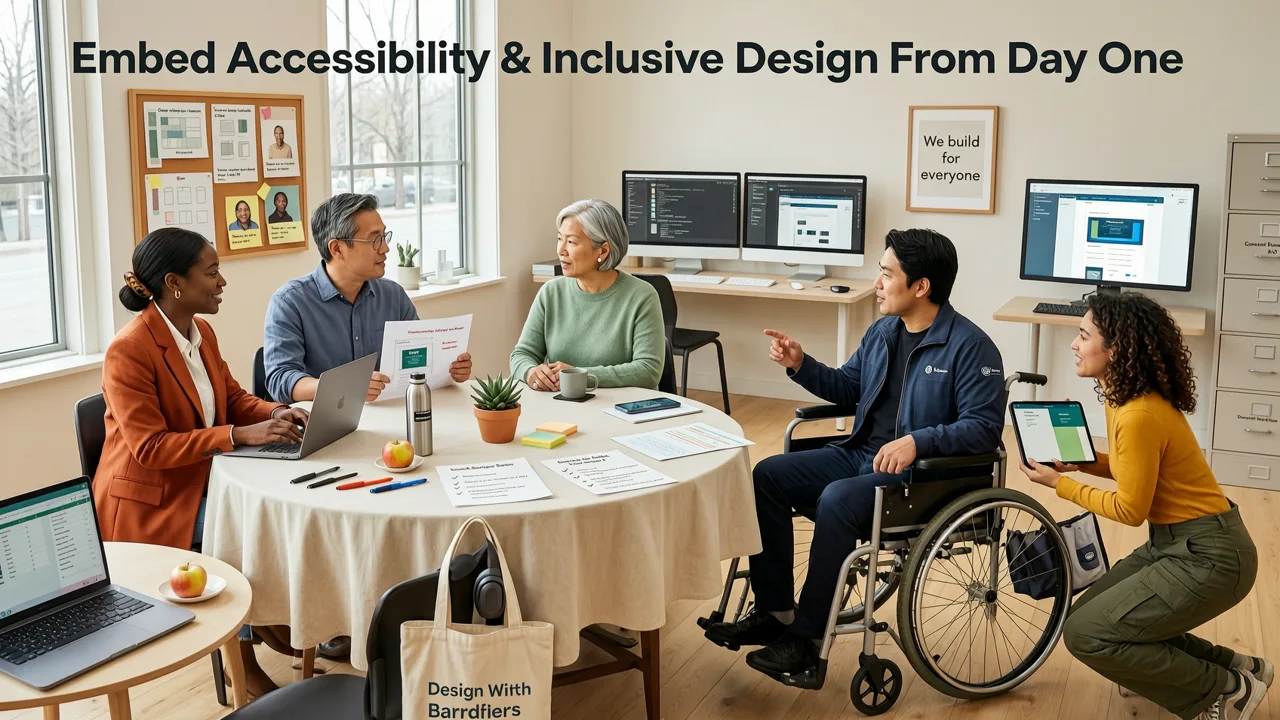 2. Embed Accessibility & Inclusive Design From Day One - healthcare app design best practices