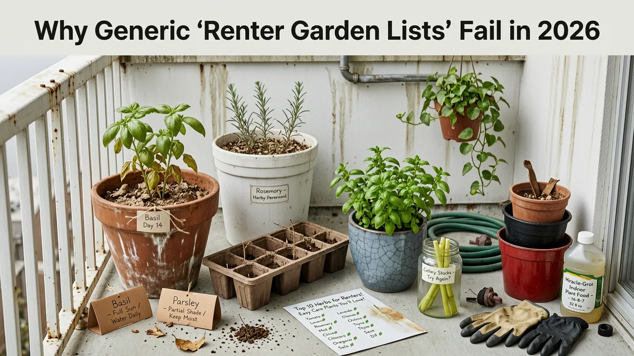 Why Generic ‘Renter Garden’ Lists Fail in 2026 - small front garden ideas for renters