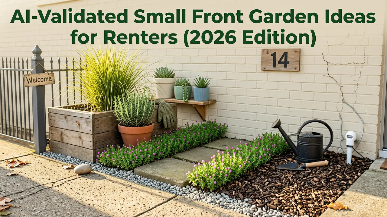 7 AI-Validated Small Front Garden Ideas for Renters (2026 Edition) - small front garden ideas for renters