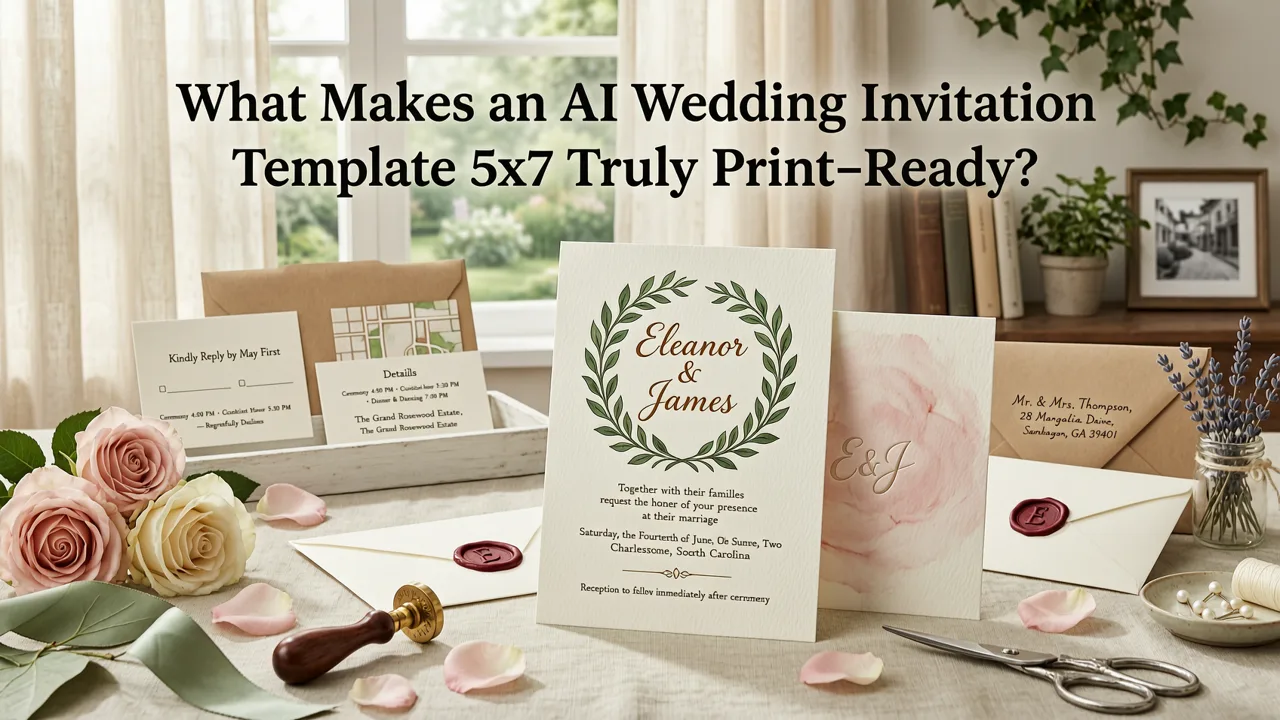 What Makes an AI Wedding Invitation Template 5x7 Truly Print-Ready? - ai wedding invitation template 5x7