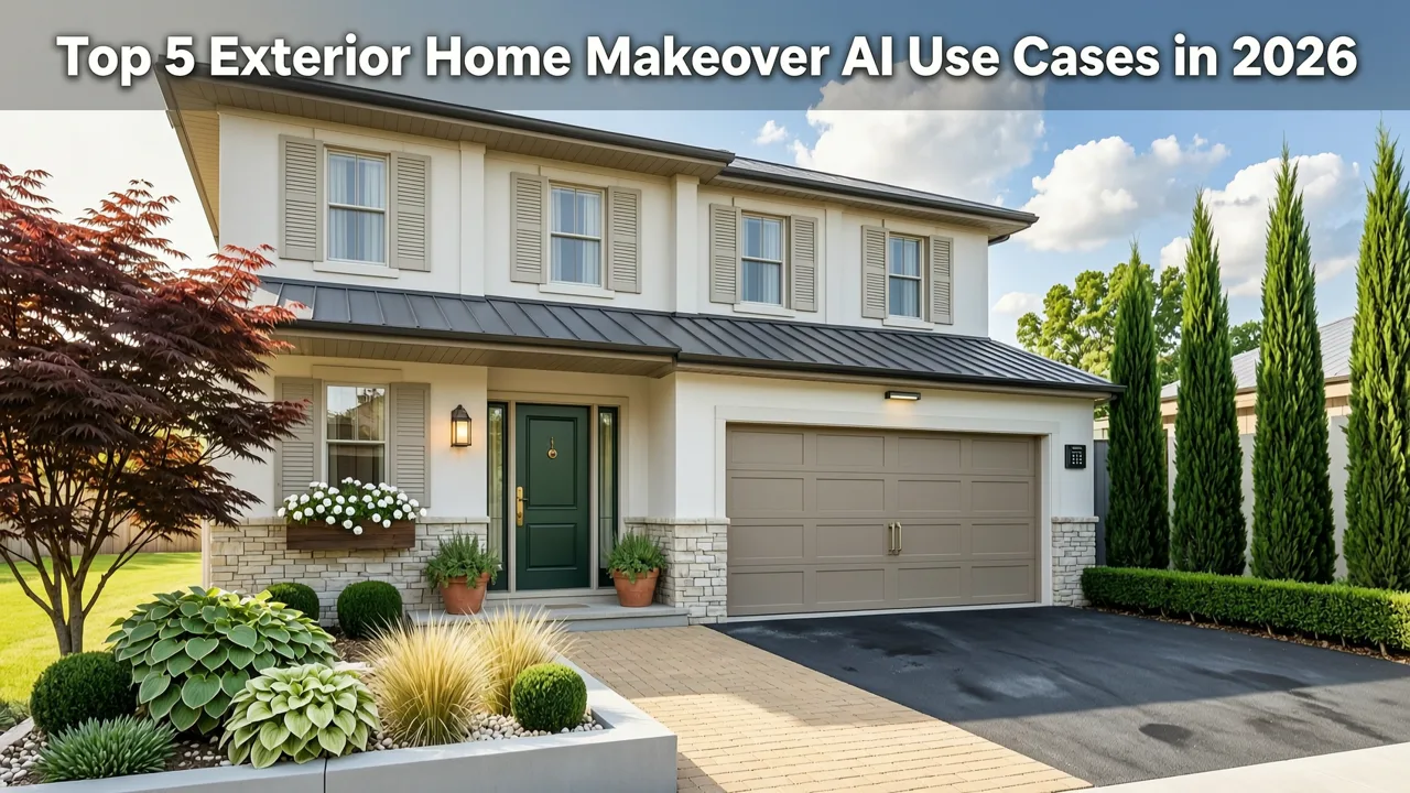 Top 5 Exterior Home Makeover AI Use Cases in 2026 - exterior home makeover ai