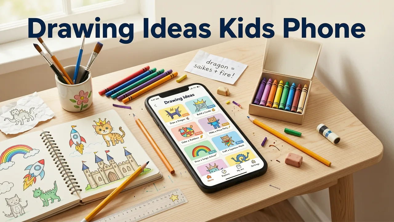 12 Drawing Ideas for Kids with Phone (Ages 5–12, Tested in 2026) - drawing ideas for kids with phone