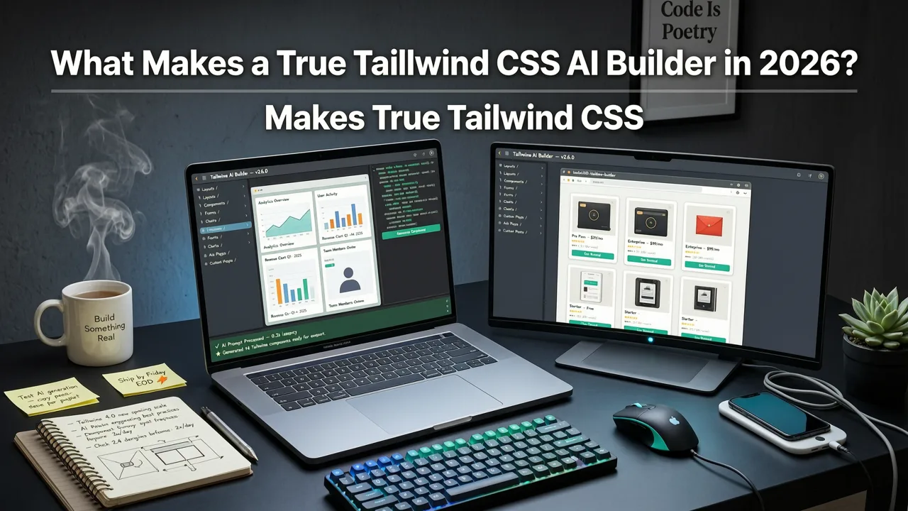 What Makes a True Tailwind CSS AI Builder in 2026? - tailwind css ai builder