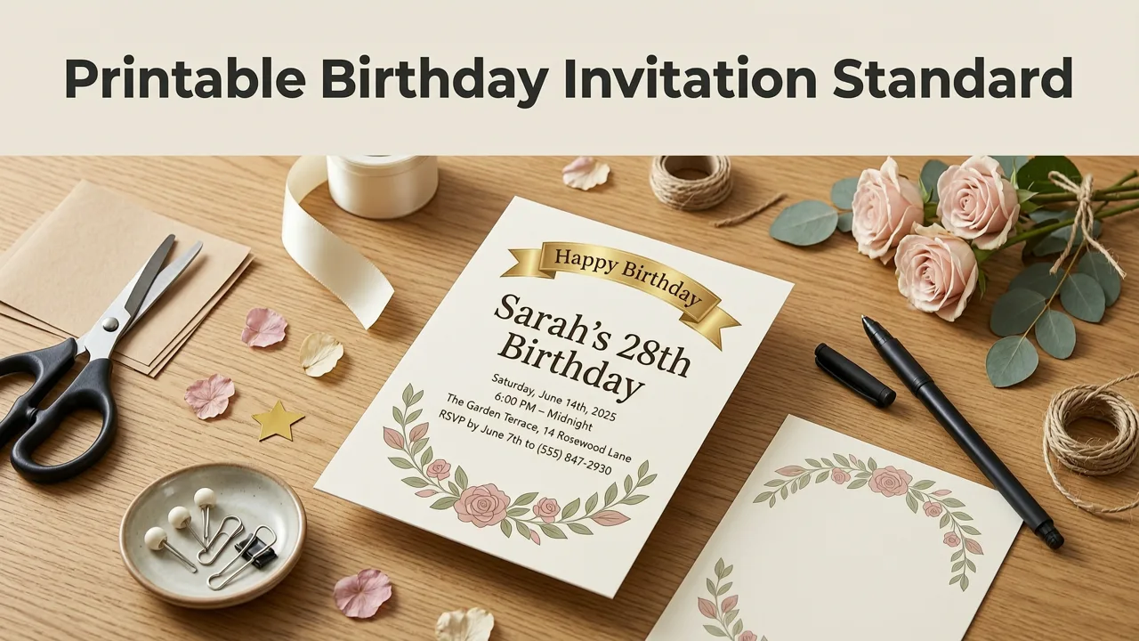 What Is the Printable Birthday Invitation Standard Size — Exactly? - printable birthday invitation standard size