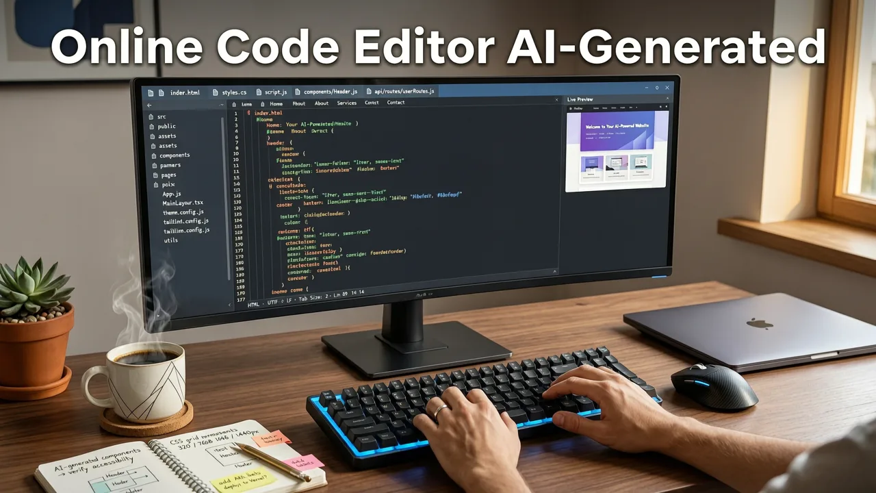 Online Code Editor for AI-Generated Websites: Why Full Editability Is Non-Negotiable in 2026 - online code editor for ai websites
