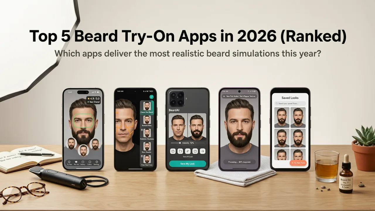 Top 5 Beard Try-On Apps in 2026 (Ranked) - best beard try on app