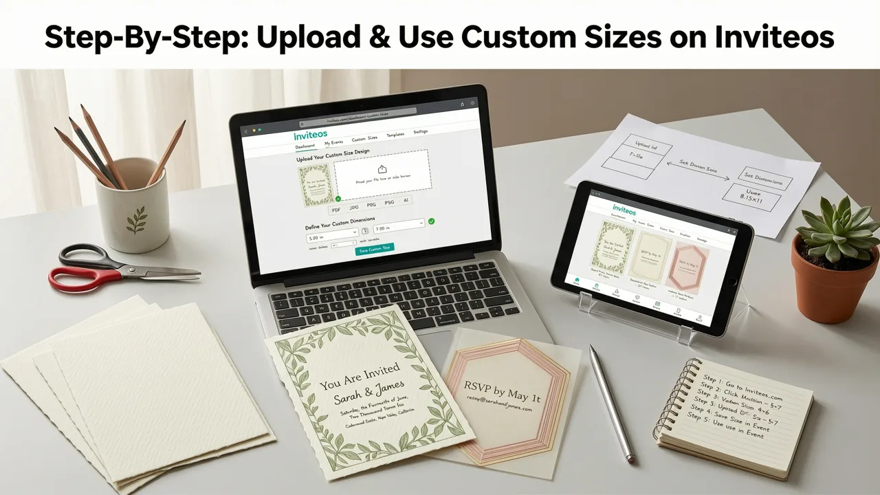 Step-by-Step: How to Upload & Use Custom Sizes on Inviteos - inviteos custom size upload