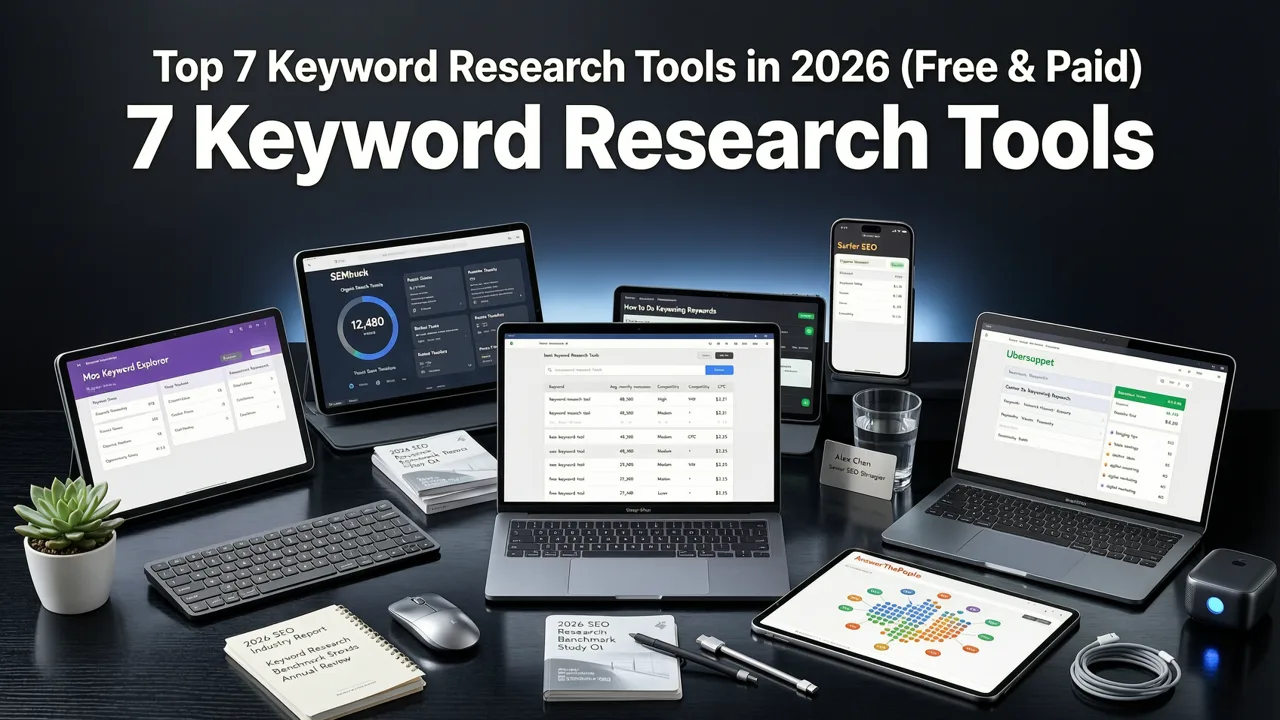 Top 7 Keyword Research Tools in 2026 (Free & Paid) - best keyword research tools 2026