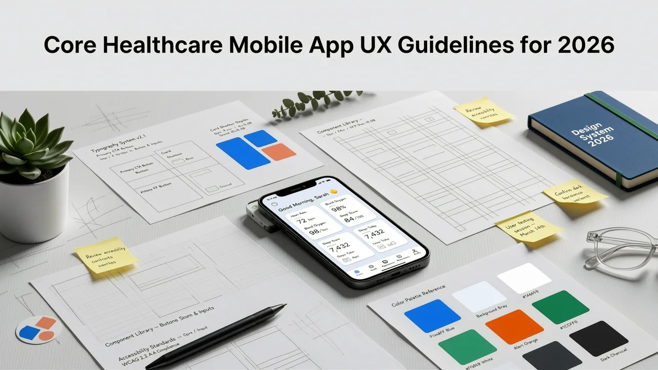 Core Healthcare Mobile App UX Guidelines for 2026 - healthcare mobile app ux guidelines