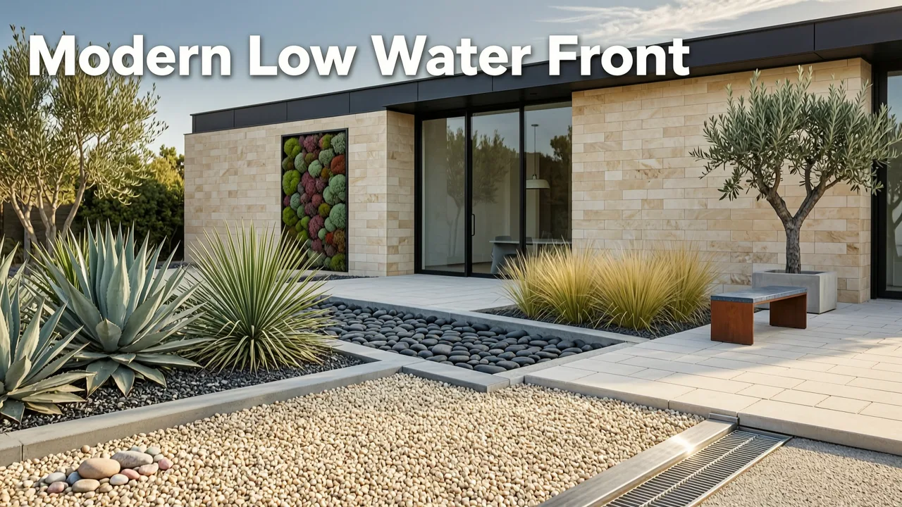 What ‘Modern Low Water Front Yard Design’ Means in 2026 - modern low water front yard design