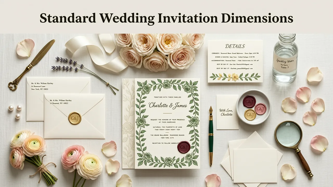 Standard Wedding Invitation Dimensions in Pixels (2026) - wedding invitation dimensions pixels