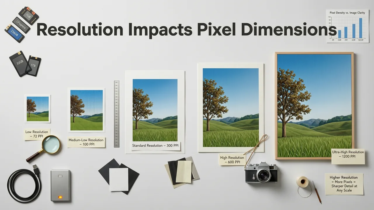 How Resolution Impacts Pixel Dimensions - wedding invitation dimensions pixels
