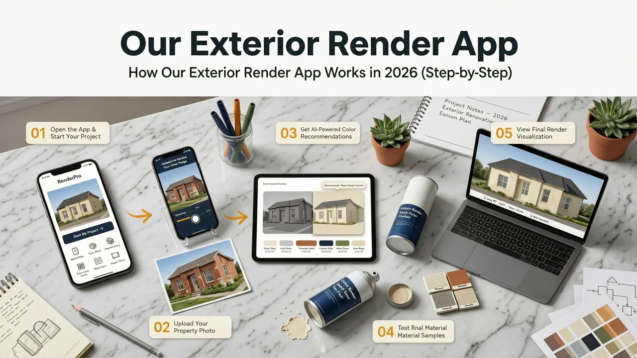 How Our Exterior Render App Works in 2026 (Step-by-Step) - exterior render app