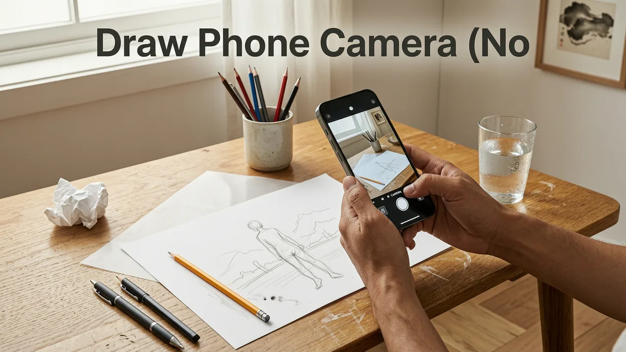 How to Draw with Your Phone Camera (No Tablet, No Projector, No Stress) - how to draw with phone camera