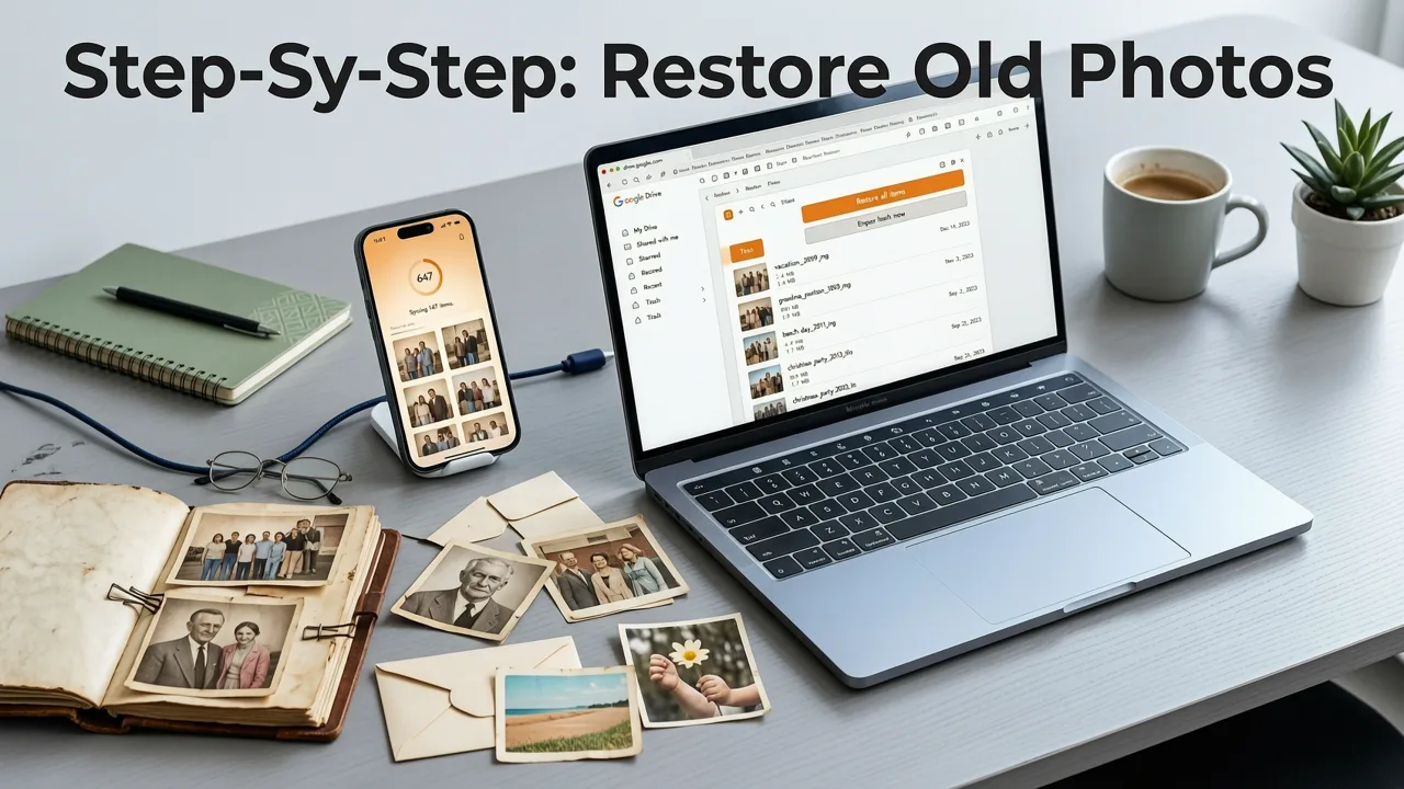 Step-by-Step: How to Restore Old Photos from Google Drive (2026 Workflow) - restore old photos from google drive