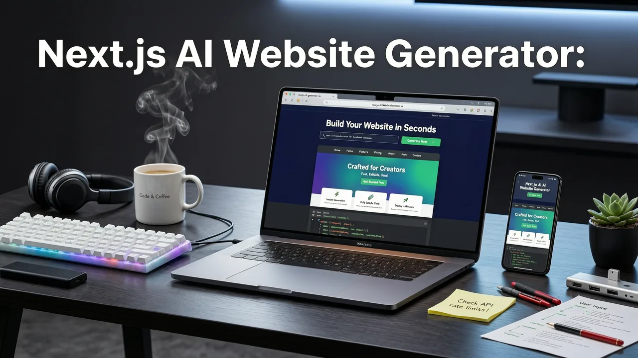 Next.js AI Website Generator: The Fastest Path to a Real, Editable Website in 2026 - nextjs ai website generator