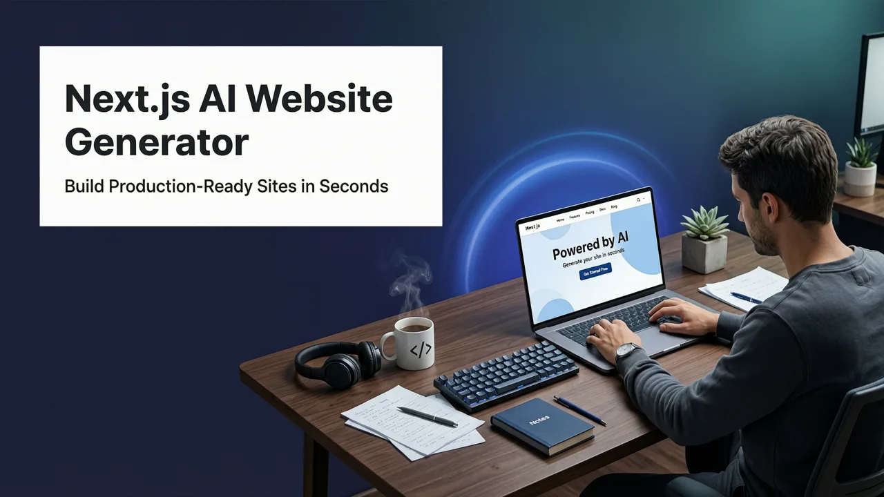 Featured image for Next.js AI Website Generator – Build Production-Ready Sites in Seconds