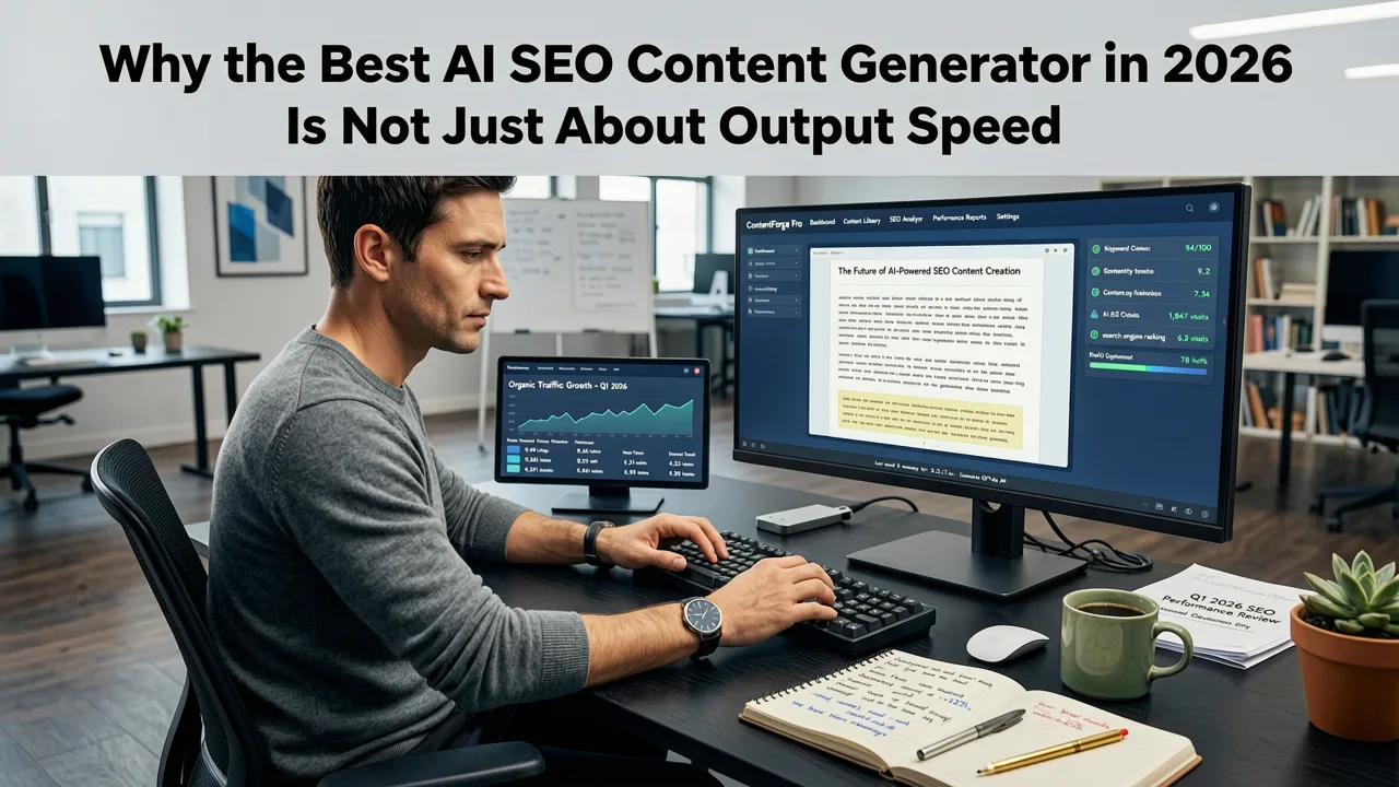 Why the Best AI SEO Content Generator in 2026 Is Not Just About Output Speed - best ai seo content generator 2026