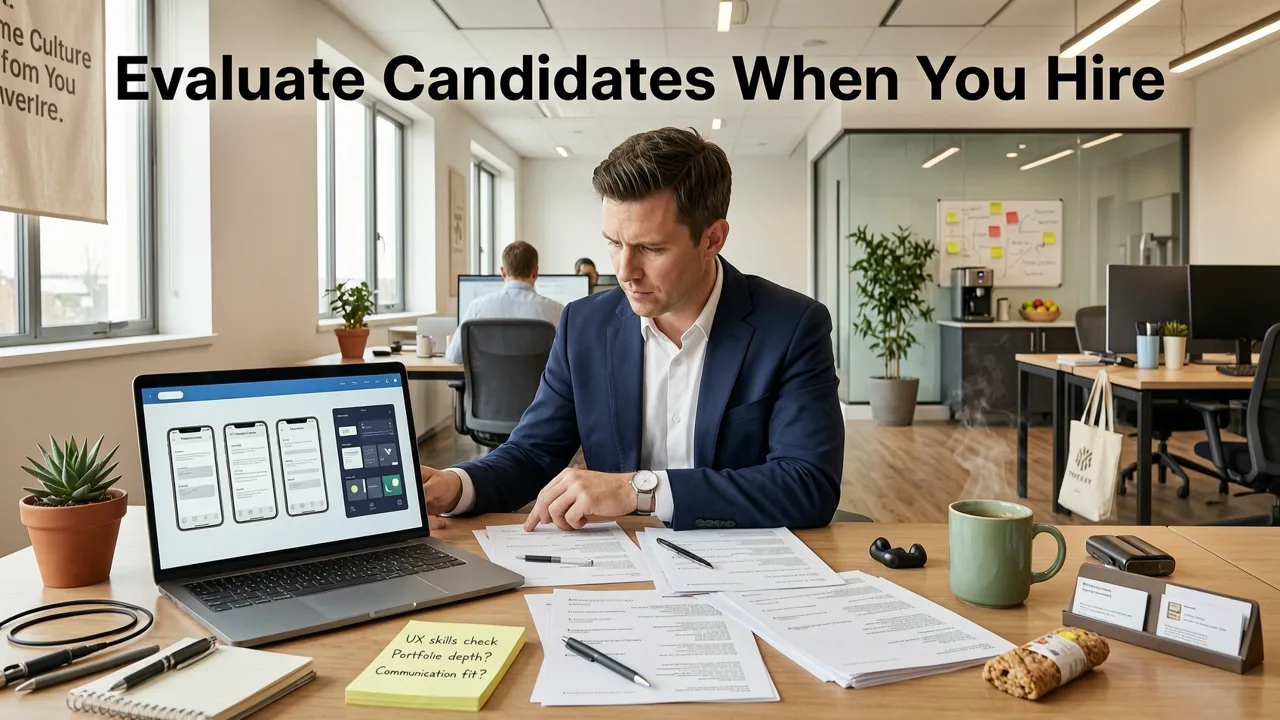 How to Evaluate Candidates When You Hire UI UX Designer for App - hire ui ux designer for app