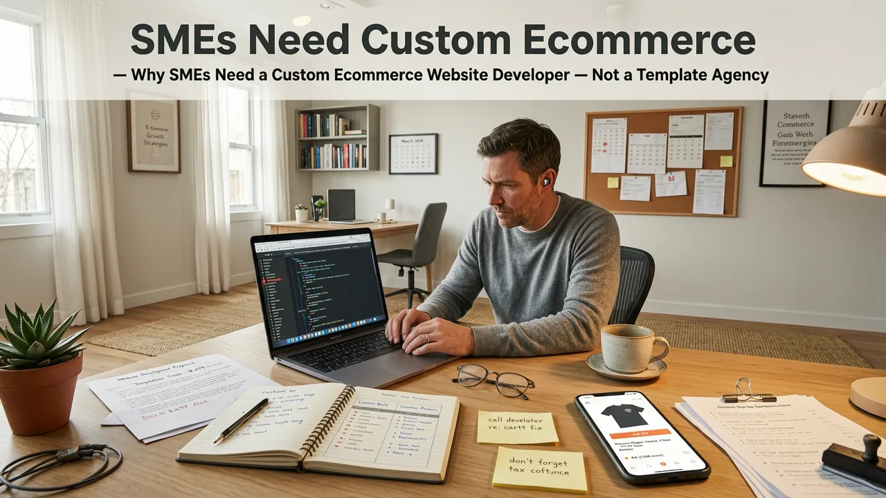 Why SMEs Need a Custom Ecommerce Website Developer — Not a Template Agency - custom ecommerce website developer
