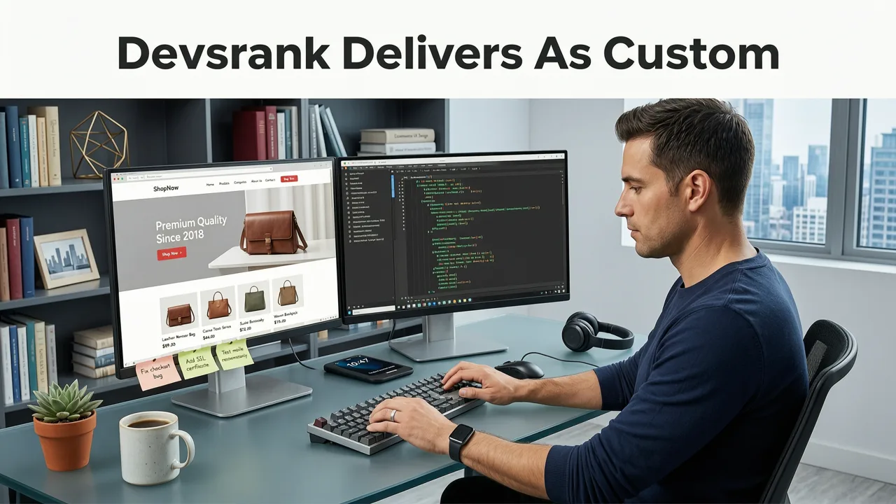 How Devsrank Delivers as Your Custom Ecommerce Website Developer - custom ecommerce website developer