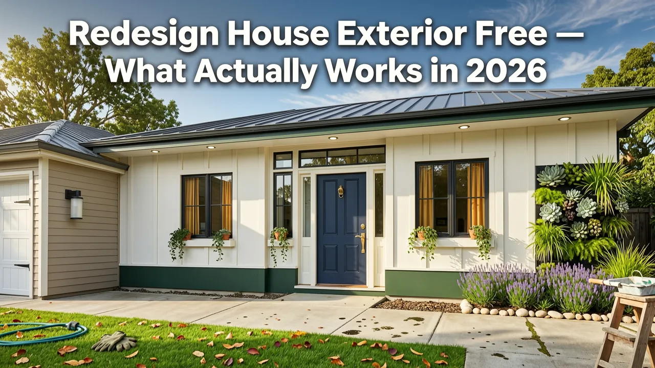 Redesign House Exterior Free — What Actually Works in 2026 - redesign house exterior free